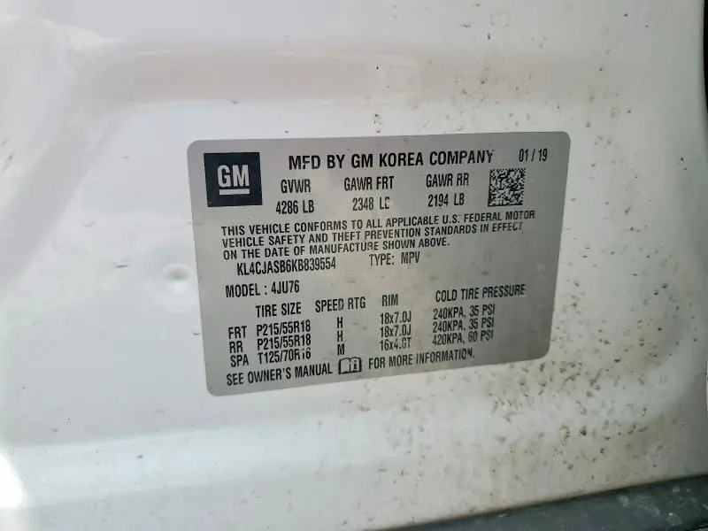 2019 BUICK ENCORE PREFERRED  