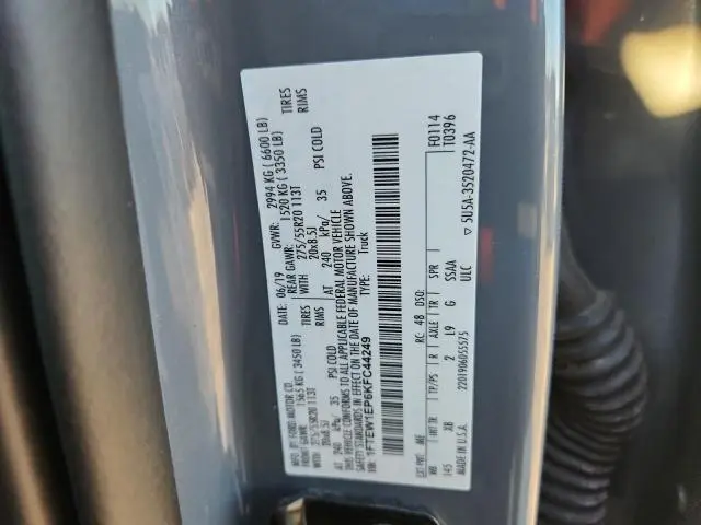 2019 FORD F150 SUPERCREW  