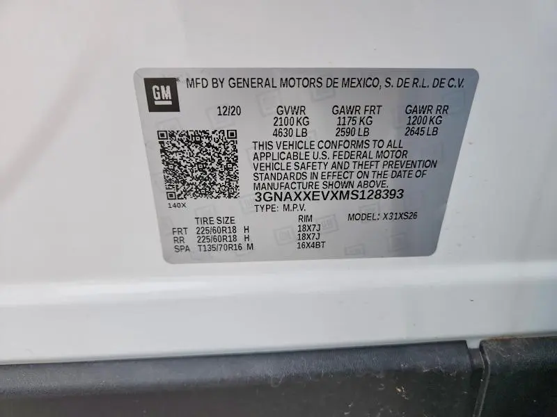 2021 CHEVROLET EQUINOX PREMIER  