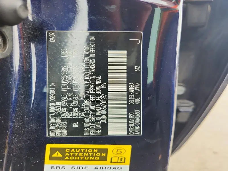 2010 LEXUS RX 350 BASE  