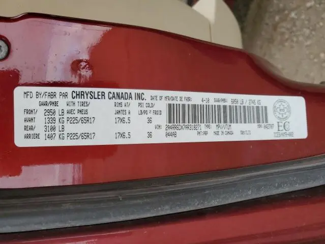 2010 CHRYSLER TOWN & COUNTRY LIMITED  