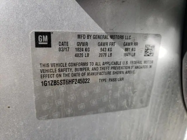 2017 CHEVROLET MALIBU LS  