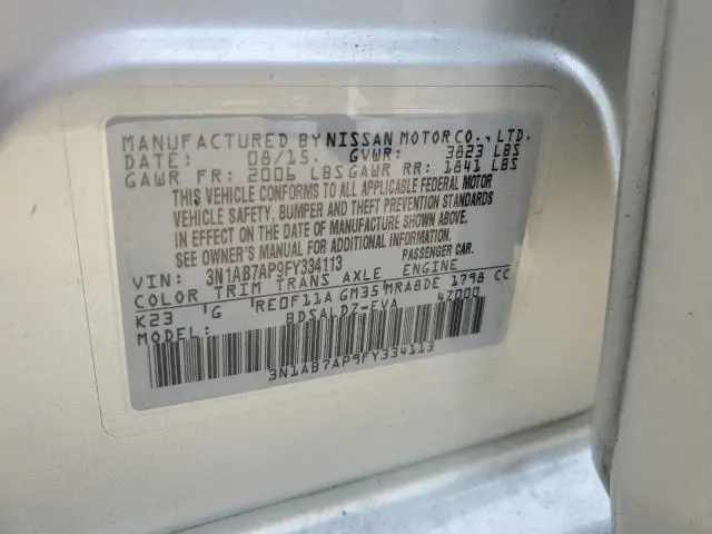 2015 NISSAN SENTRA S  