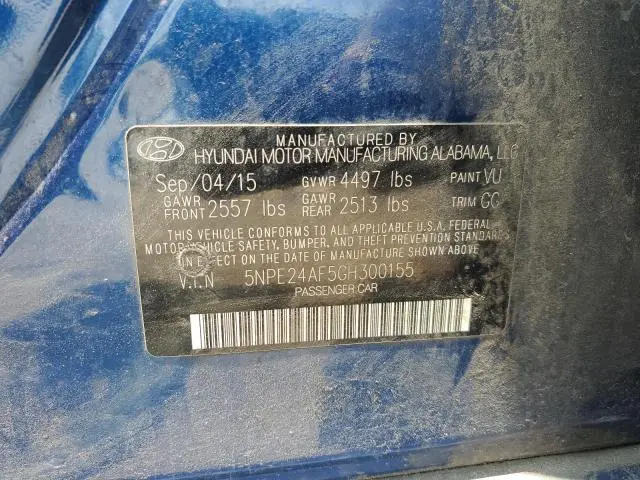 2016 HYUNDAI SONATA SE  