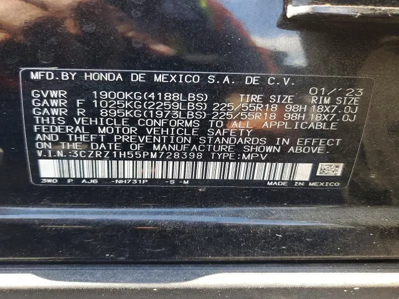 2023 HONDA HR-V SPORT  