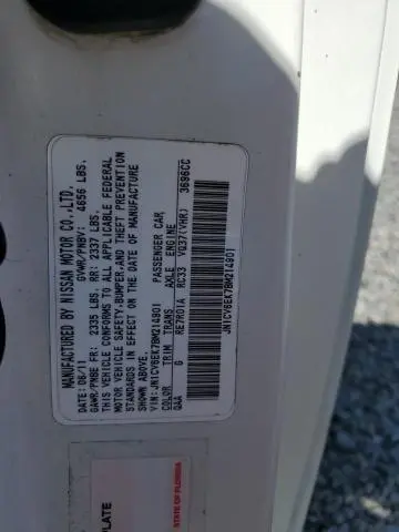 2011 INFINITI G37 BASE  