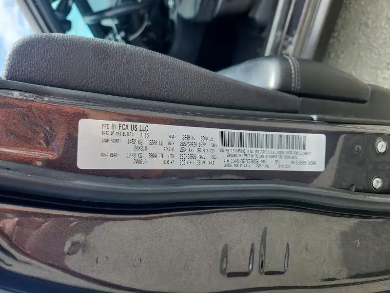 2015 DODGE DURANGO LIMITED  