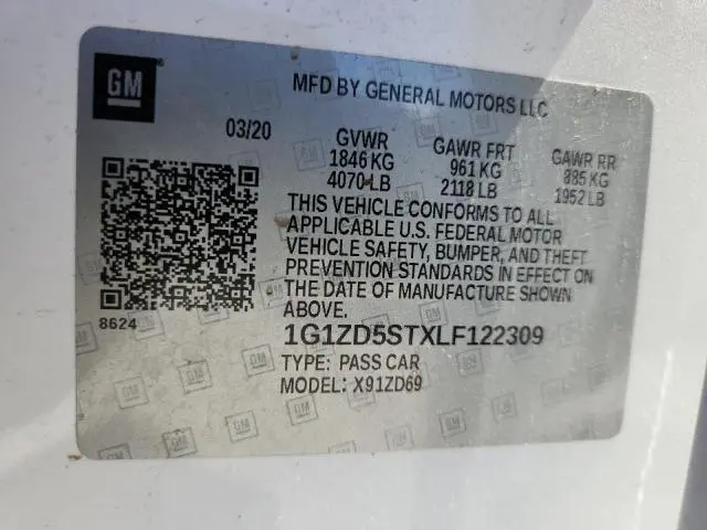 2020 CHEVROLET MALIBU LT  