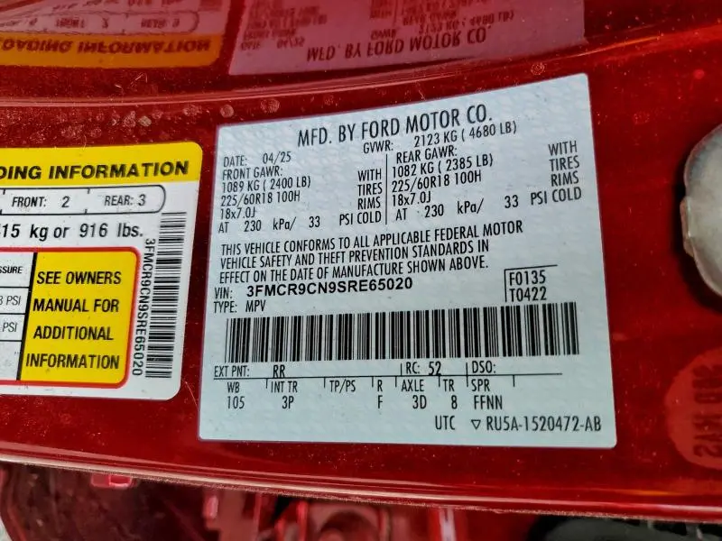 2025 FORD BRONCO SPORT OUTER BANKS  