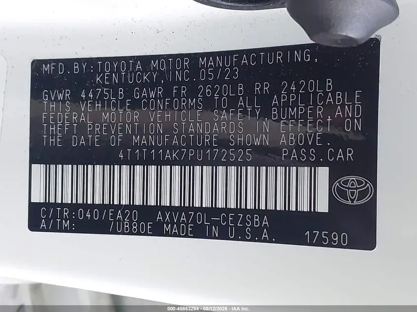 2023 TOYOTA CAMRY SE