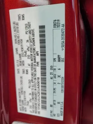 2014 FORD ESCAPE TITANIUM  