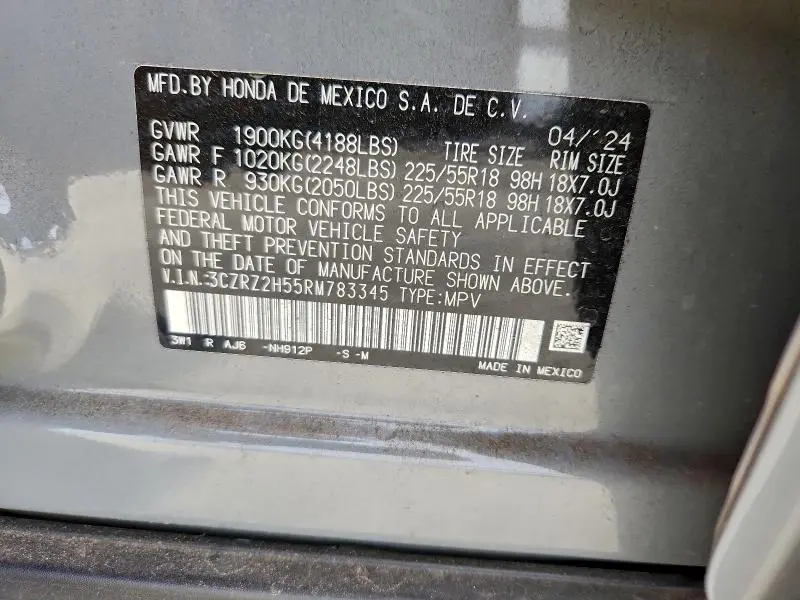 2024 HONDA HR-V SPORT  