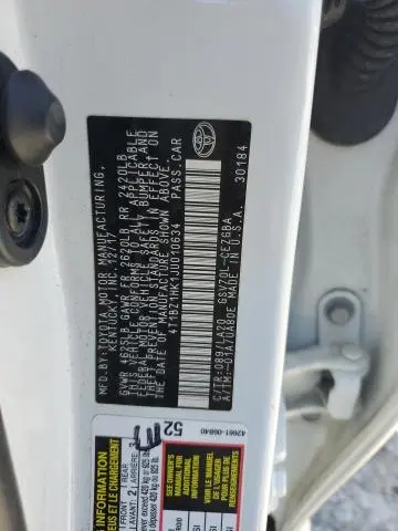 2018 TOYOTA CAMRY XSE  