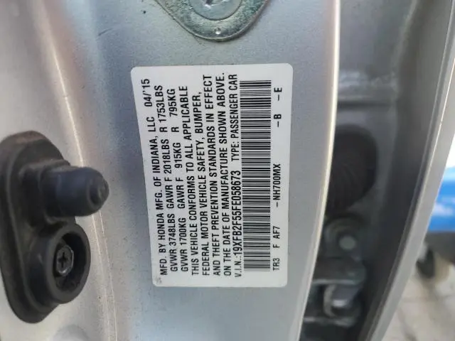2015 HONDA CIVIC LX  
