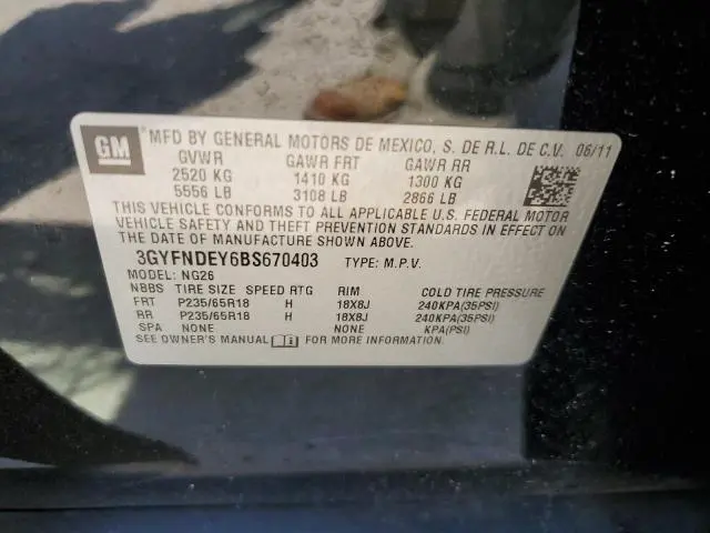 2011 CADILLAC SRX LUXURY COLLECTION  
