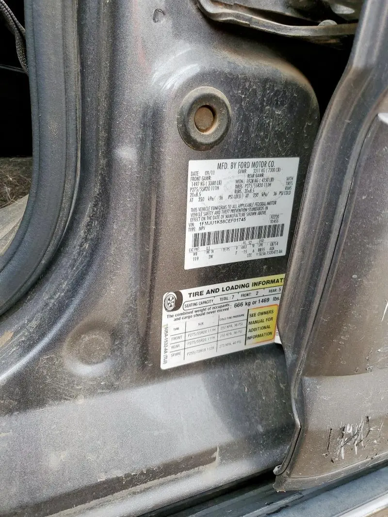 2012 FORD EXPEDITION LIMITED  