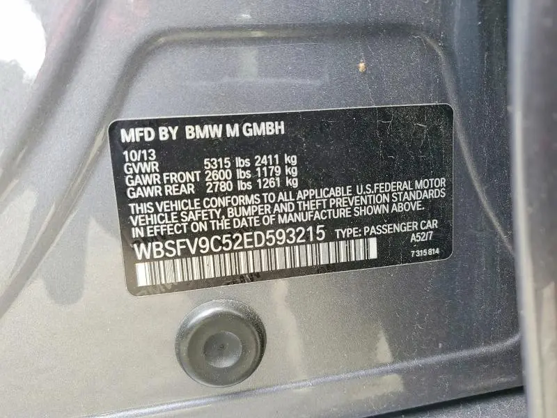 2014 BMW M5   