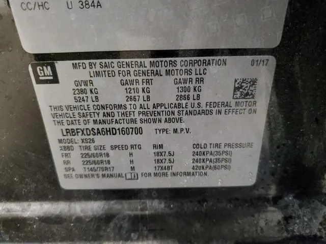 2017 BUICK ENVISION ESSENCE  