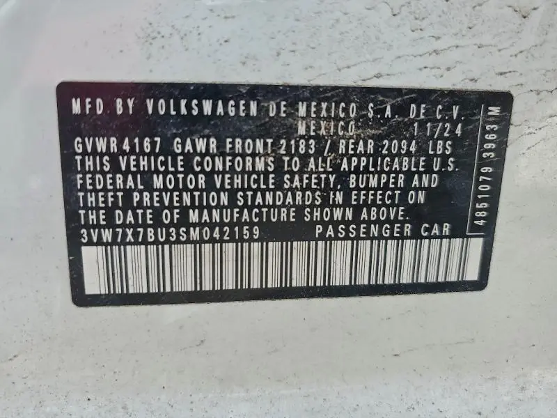 2025 VOLKSWAGEN JETTA SE  