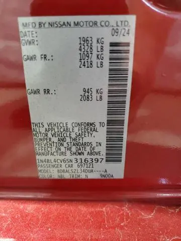 2025 NISSAN ALTIMA SR