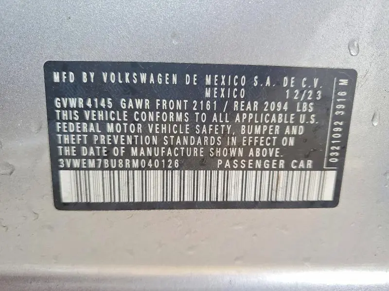 2024 VOLKSWAGEN JETTA SE  