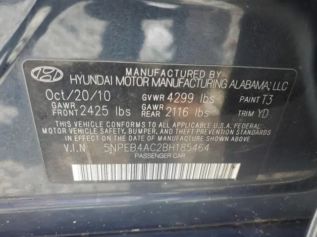 2011 HYUNDAI SONATA GLS  