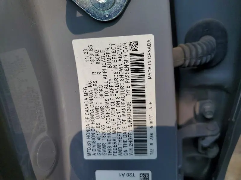2024 HONDA CIVIC TOURING  
