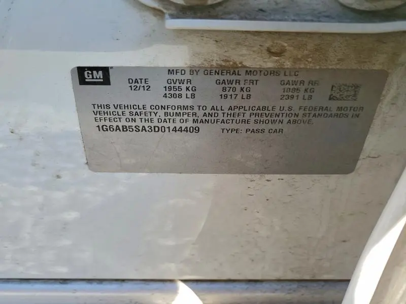 2013 CADILLAC ATS LUXURY  