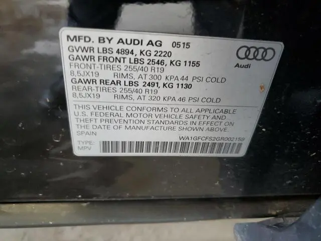 2016 AUDI Q3 PRESTIGE  