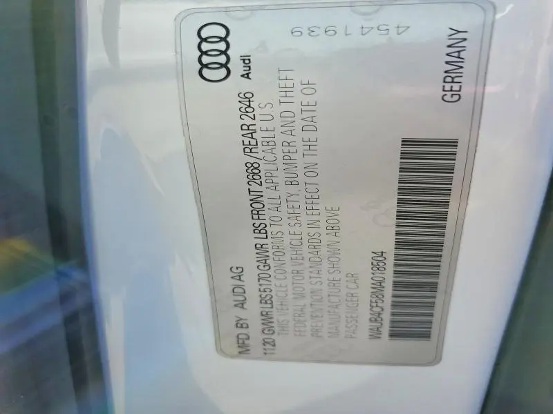 2021 AUDI S5 PRESTIGE  