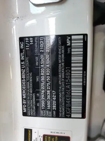 2020 MERCEDES-BENZ GLE 350 4MATIC  