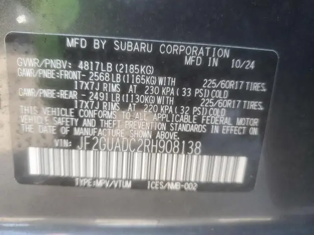 2024 SUBARU CROSSTREK PREMIUM