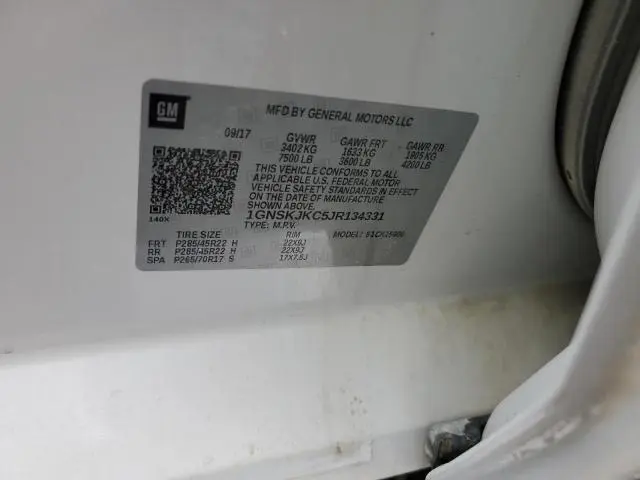 2018 CHEVROLET SUBURBAN K1500 PREMIER  