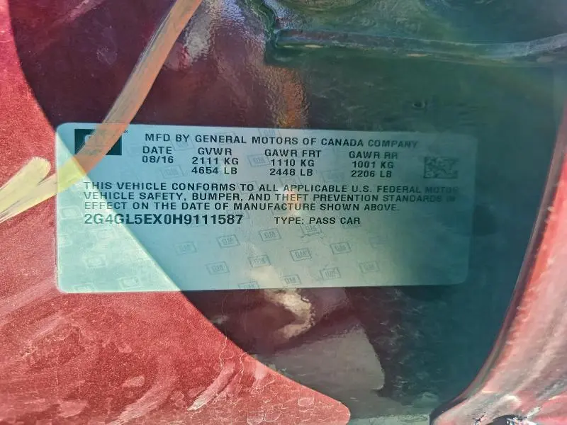 2017 BUICK REGAL SPORT TOURING  