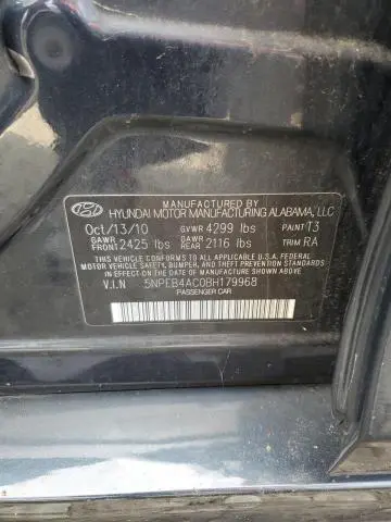 2011 HYUNDAI SONATA GLS  