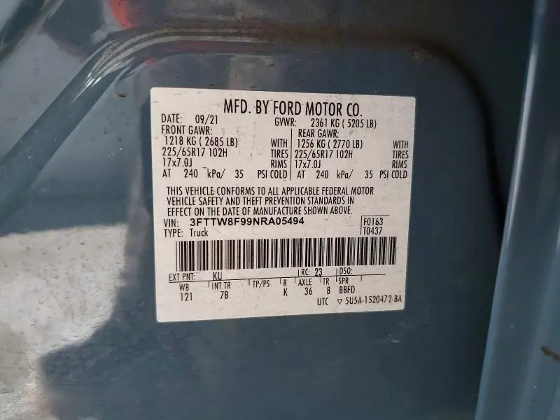 2022 FORD MAVERICK XL  