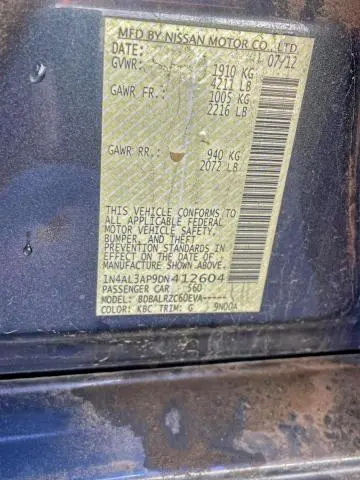 2013 NISSAN ALTIMA 2.5  