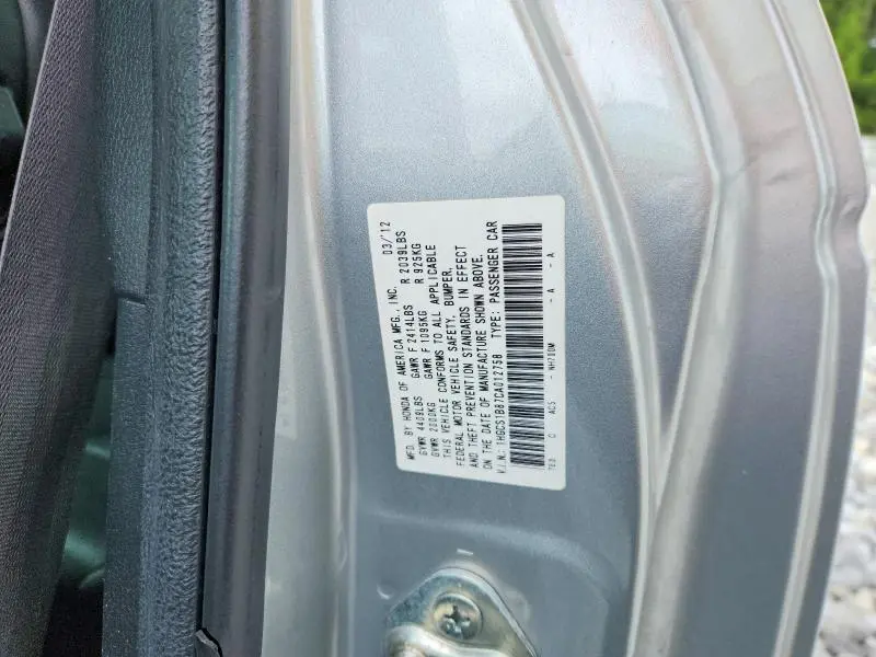 2012 HONDA ACCORD EXL  