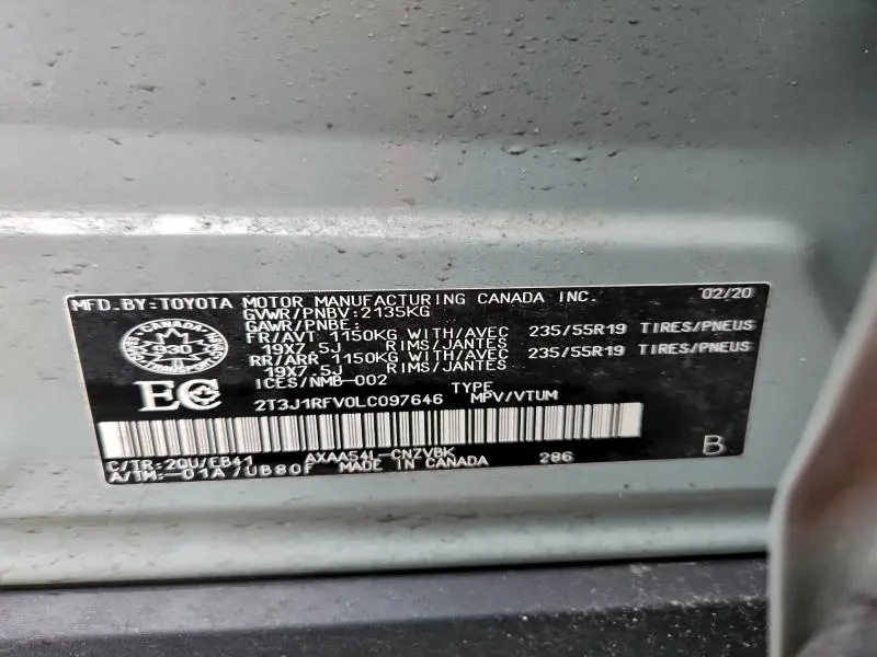 2020 TOYOTA RAV4 ADVENTURE  