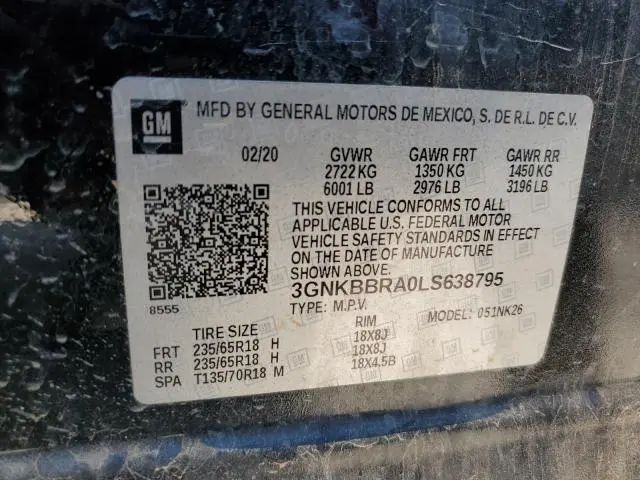 2020 CHEVROLET BLAZER 1LT  