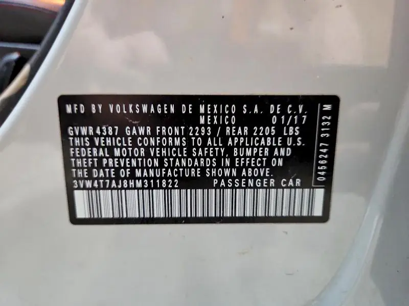 2017 VOLKSWAGEN JETTA GLI  