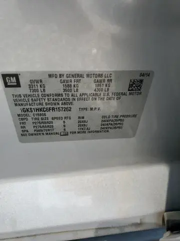 2015 GMC YUKON XL C1500 SLT  