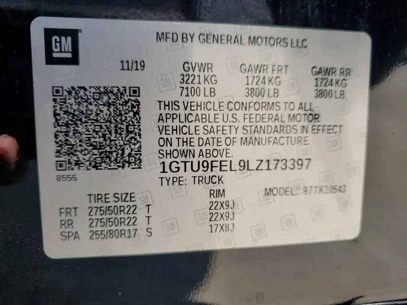 2020 GMC SIERRA K1500 DENALI  