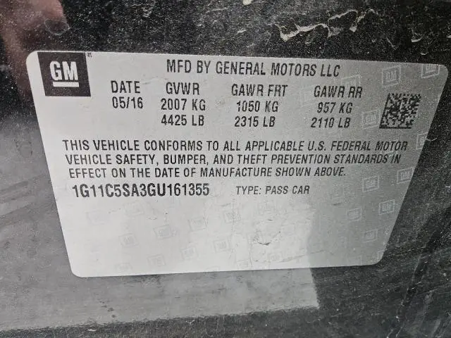 2016 CHEVROLET MALIBU LIMITED LT  