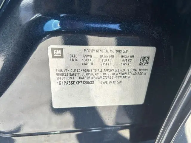 2015 CHEVROLET CRUZE LS  