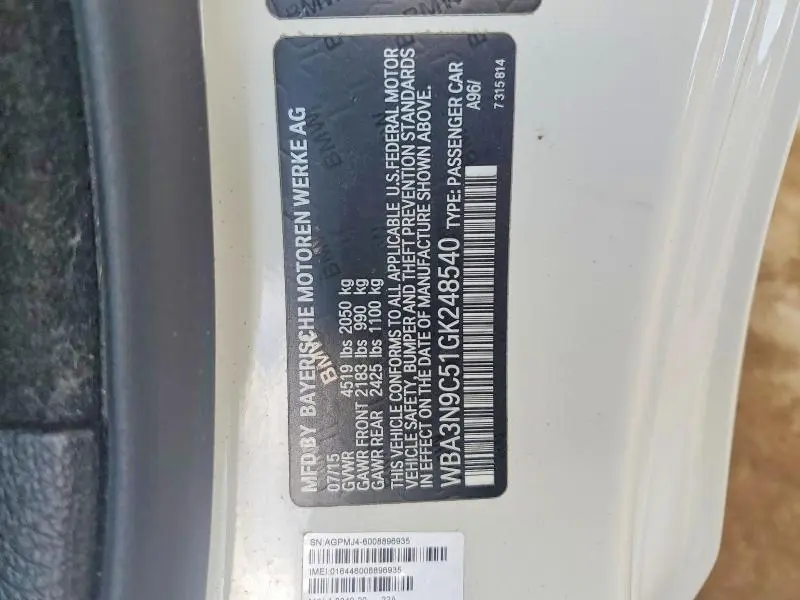 2016 BMW 428 XI  