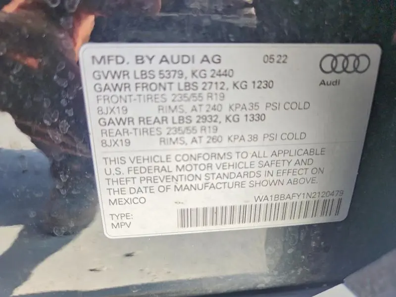 2022 AUDI Q5 PREMIUM PLUS 40  