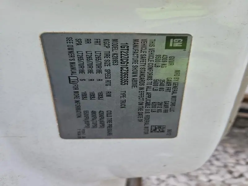 2012 GMC SIERRA K2500 HEAVY DUTY  