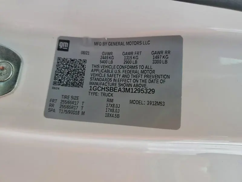 2021 CHEVROLET COLORADO   