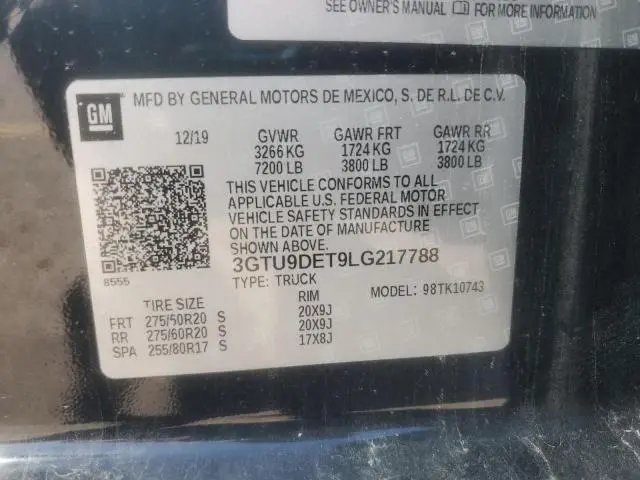 2020 GMC SIERRA K1500 SLT  